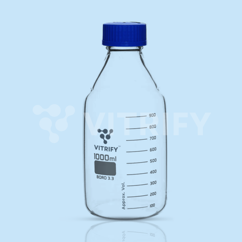 REAGENT BOTTLE (Narrow Mouth With Screw Cap, Clear)