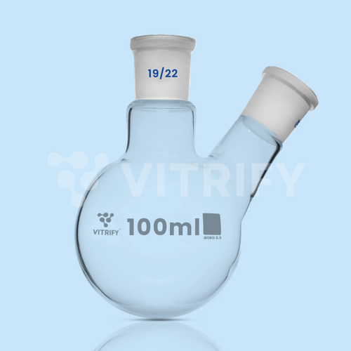 ROUND BOTTOM FLASK (2 Neck, Angular)
