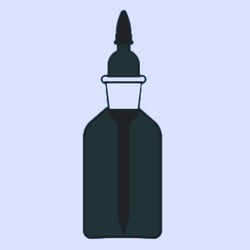 DROPPING BOTTLE (With Glass Dropper & Rubber Teat, Amber)