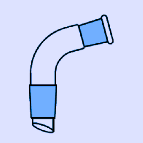 RECEIVER ADAPTERS, PLAIN BEND (With Drip Tip)