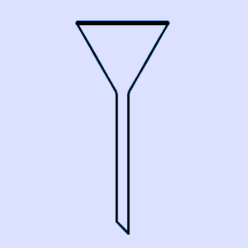 GLASS FILTER FUNNEL (Long Stem)
