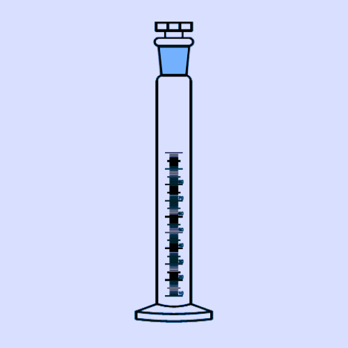 Measuring Cylinders, with interchangeable stopper, Round Base, Accuracy as per Class 'B'