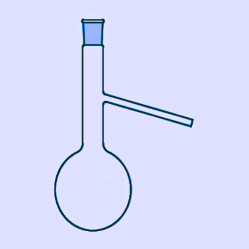DISTILLATION FLASK (With Joint & Side Tube at Angle)