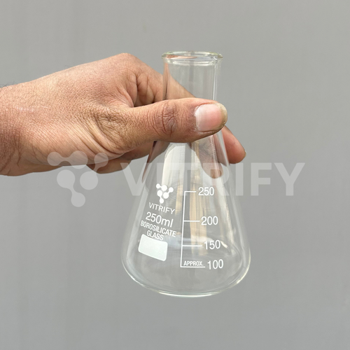 ERLENMEYER CONICAL FLASK (Narrow Mouth, Graduated)
