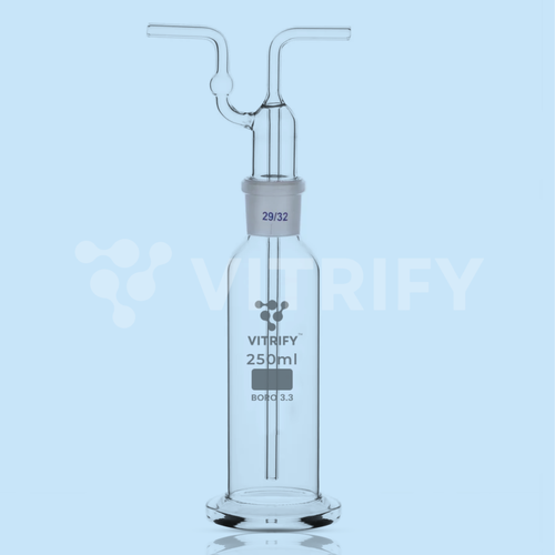 GAS WASHING BOTTLE With Head, Complete Set