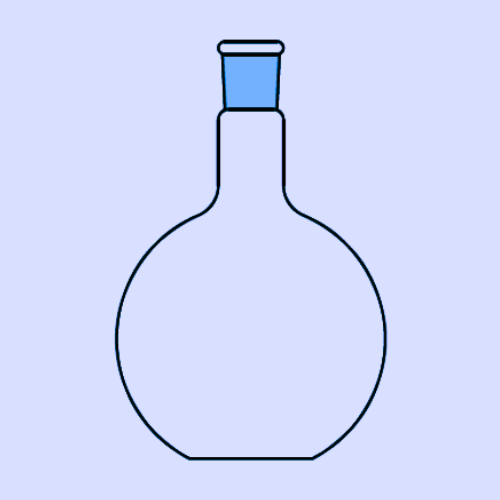 FLAT BOTTOM FLASK (Single Neck With Joint)