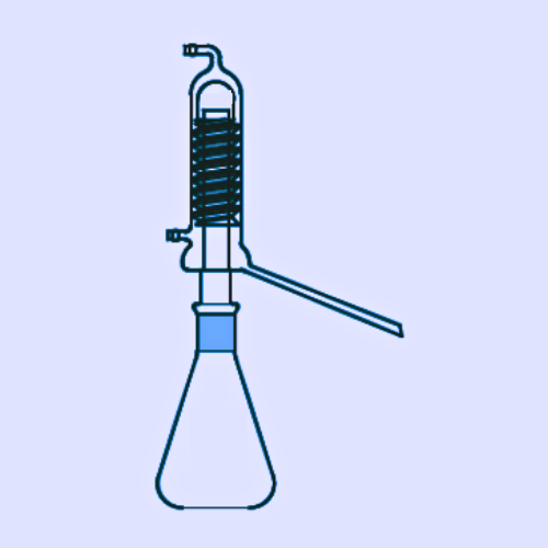 DISTILLING APPARATUS (with Friedrichs Condenser, Interchangeable Joint)
