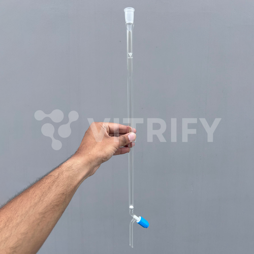Chromatography Column (With Integral Sintered Disc, PTFE Needle Valve Stopcock, Socket)