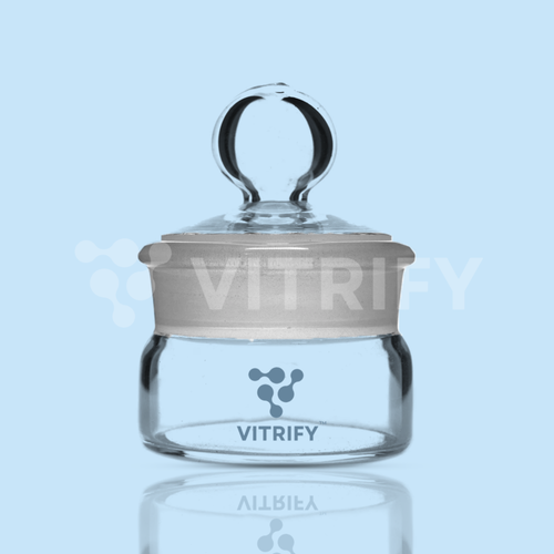 WEIGHING BOTTLE (With Interchangeable Glass Lid, Clear)