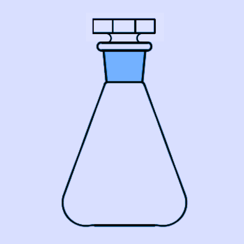 CONICAL FLASK (With Interchangeable Hollow Glass Stopper)