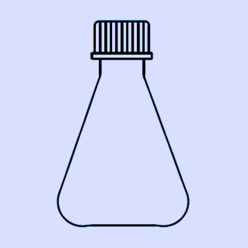 ERLENMEYER CONICAL FLASK (With Screw Cap)