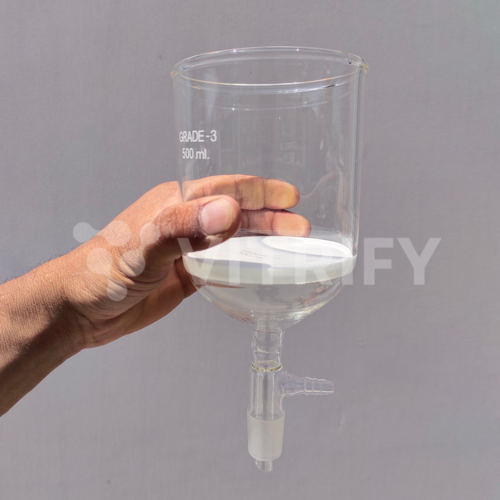 BUCHNER FUNNEL (With Cone, Vaccum Connection at Stem & Sintered Disc)