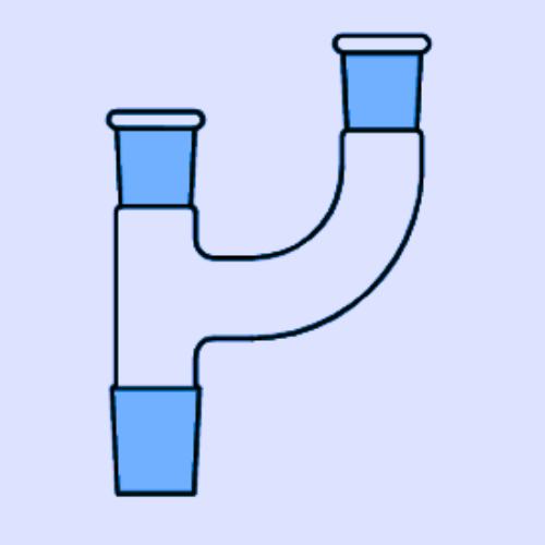 MULTIPLE ADAPTERS (With Two Parallel Necks), ASTM SIZE