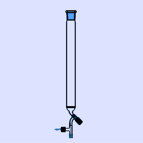 Chromatography Column (With Frit, PTFE Needle Valve Stopcock, Suction Tube, Socket & Cone)
