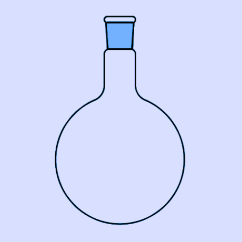 ROUND BOTTOM FLASK (Single Neck With Joint), ASTM SIZE