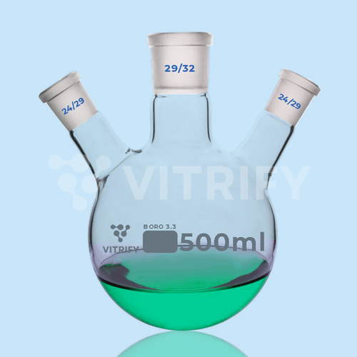 ROUND BOTTOM FLASK (3 Neck, Angular)