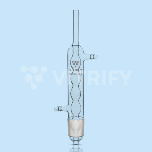 Allihn Condenser for Soxhlet Apparatus (With Glass Connector)