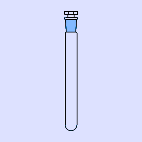 TEST TUBE (With Interchangeable Glass Stopper, Plain)