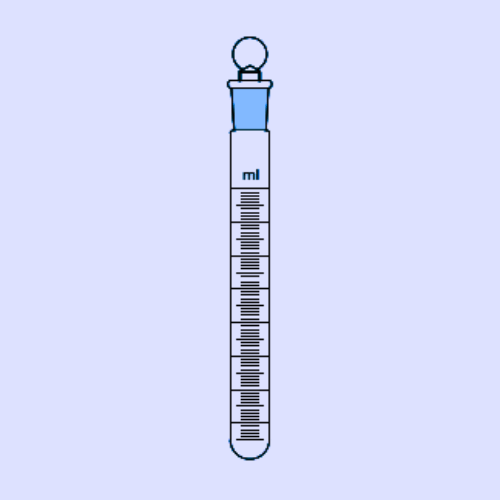 TEST TUBE (With Interchangeable Glass Stopper, Graduated)