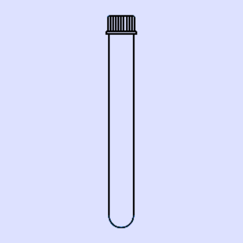 CULTURE TUBES (Round Bottom, With PP Screw Cap & PTFE Liner, Clear)
